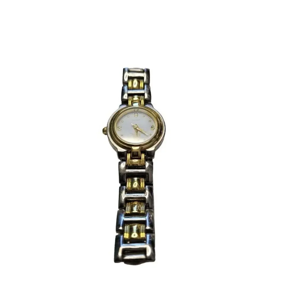 MM Ladies Watch Gold Tone Silver Tone Metal Works
